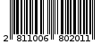 Γραμμωτός κωδικός 2811006802011