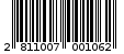 Γραμμωτός κωδικός 2811007001062