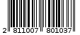 Γραμμωτός κωδικός 2811007801037