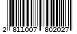 Γραμμωτός κωδικός 2811007802027