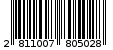 Γραμμωτός κωδικός 2811007805028