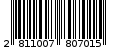 Γραμμωτός κωδικός 2811007807015