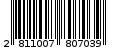 Γραμμωτός κωδικός 2811007807039