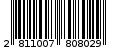 Γραμμωτός κωδικός 2811007808029
