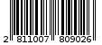 Γραμμωτός κωδικός 2811007809026