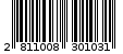 Γραμμωτός κωδικός 2811008301031