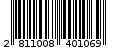 Γραμμωτός κωδικός 2811008401069