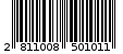 Γραμμωτός κωδικός 2811008501011