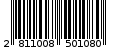 Γραμμωτός κωδικός 2811008501080