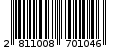 Γραμμωτός κωδικός 2811008701046