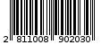Γραμμωτός κωδικός 2811008902030