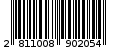 Γραμμωτός κωδικός 2811008902054