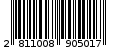 Γραμμωτός κωδικός 2811008905017