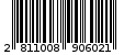 Γραμμωτός κωδικός 2811008906021