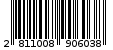 Γραμμωτός κωδικός 2811008906038