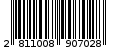 Γραμμωτός κωδικός 2811008907028