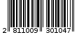 Γραμμωτός κωδικός 2811009301047