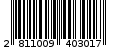 Γραμμωτός κωδικός 2811009403017