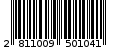 Γραμμωτός κωδικός 2811009501041