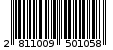 Γραμμωτός κωδικός 2811009501058