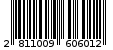 Γραμμωτός κωδικός 2811009606012