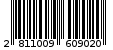 Γραμμωτός κωδικός 2811009609020