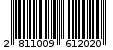 Γραμμωτός κωδικός 2811009612020