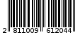 Γραμμωτός κωδικός 2811009612044