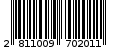 Γραμμωτός κωδικός 2811009702011