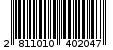 Γραμμωτός κωδικός 2811010402047