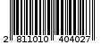 Γραμμωτός κωδικός 2811010404027
