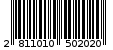 Γραμμωτός κωδικός 2811010502020