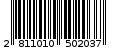 Γραμμωτός κωδικός 2811010502037