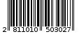 Γραμμωτός κωδικός 2811010503027