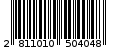Γραμμωτός κωδικός 2811010504048