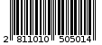 Γραμμωτός κωδικός 2811010505014