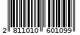 Γραμμωτός κωδικός 2811010601099