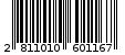 Γραμμωτός κωδικός 2811010601167