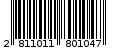 Γραμμωτός κωδικός 2811011801047