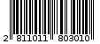 Γραμμωτός κωδικός 2811011803010