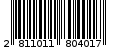 Γραμμωτός κωδικός 2811011804017