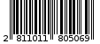 Γραμμωτός κωδικός 2811011805069