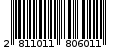 Γραμμωτός κωδικός 2811011806011