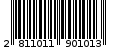 Γραμμωτός κωδικός 2811011901013