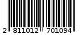 Γραμμωτός κωδικός 2811012701094