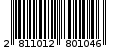 Γραμμωτός κωδικός 2811012801046