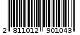 Γραμμωτός κωδικός 2811012901043