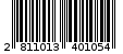 Γραμμωτός κωδικός 2811013401054