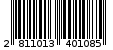 Γραμμωτός κωδικός 2811013401085