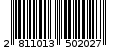 Γραμμωτός κωδικός 2811013502027